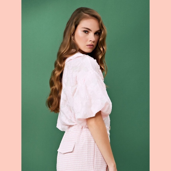 SISTER JANE NEW ROUGE PUFF SLEEVE SHIRT - Picture 2 of 4